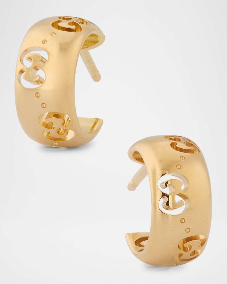 Icon 18K Yellow Gold Hoop Earrings